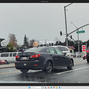 6PIC222 CA License Plate